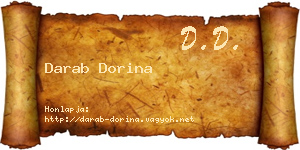Darab Dorina névjegykártya