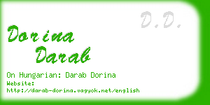 dorina darab business card